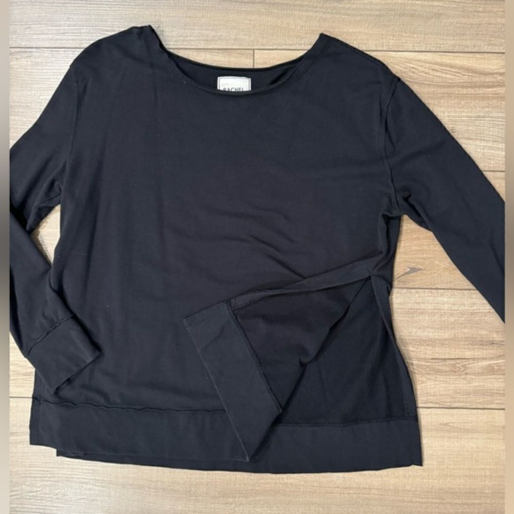 Rachel Hollis women’s black sweater‎ s small slits on sides oversized
